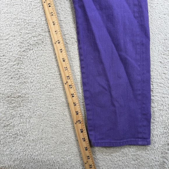 Billionaire Boys Ice Cream Jeans Mens 38x30 Purple Denim Running Dog Logo Y2K - Picture 5 of 8